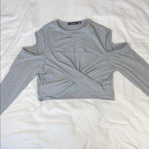 Women’s long sleeve cropped top
